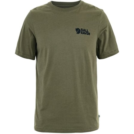 Fjällräven Men's Swedish Forest T-Shirt in Laurel Green | Size: Medium, Organic Cotton