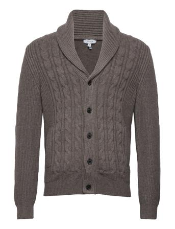Romash Stickad Tröja Cardigan Grå Reiss