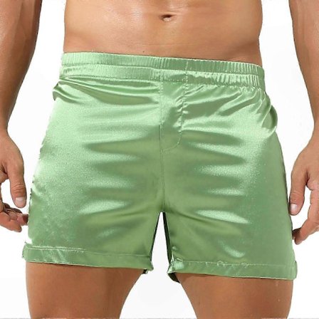 Miesten satiinisilkki yöshortsit alusvaatteet oloasu pyjamashortsit