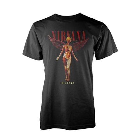Nirvana Unisex Adult In Utero T-Shirt L Svart