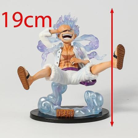 One Piece Fifth Gear 5 Solgud Luffy Nika samleobjekt Figurmodell Dukkedekorasjonsleke white