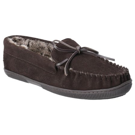 Hush Puppies herr Ace Slip On lädersko 12 UK choklad