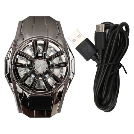 S8 Semiconductor Telefonkøler Digital Temperatur Gaming Blæser Elektropletteret Sort