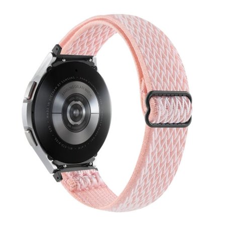 Samsung Galaxy Watch 5 / 4 elastiskt nylonarmband - Rosa