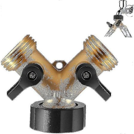 Y-stykke, Slangekobling, Dobbelt Vaskemaskinehane, 2-vejs Y-fordeler, 3/4 Tomme Til Tilslutning af 2 Apparater