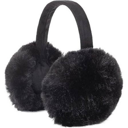 Svart bærbare ørevarmere for kaldt vær | Termiske ørevarmere eller ørebeskytter pannebånd for løping, gåing og utendørsaktiviteter