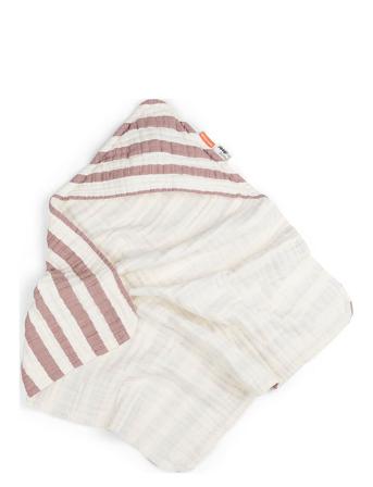 Hooded Towel Gots Stripes Patterned D By Deer