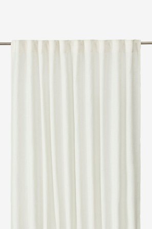 Svanefors - Gardin Cecil 2-pak - Hvid - Gardinfag med rynkebånd - 145X260 - Fra Homeroom