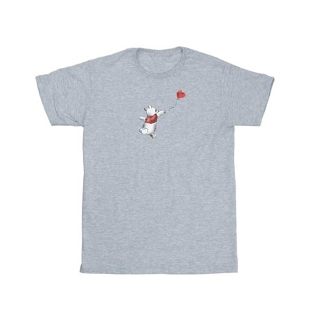 Disney Dam/Kvinnor Nalle Puh Ballong Bomull Pojkvän T-shirt