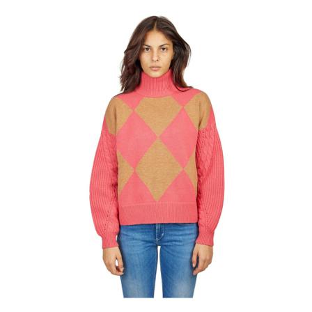 Ballantyne Turtlenecks Pink, Dame Rullekraver