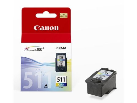 Canon Bläckpatron PIXMA CL-511, 2972B001, ChromaLife100+-bläck, tre färger, singelförpackning - Lyreco - Toner och bläck - Bläckpatroner - 