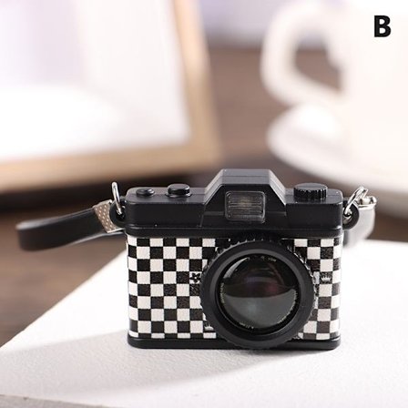 1:12 Dollhouse Miniatyr digitalkamera Can Bright Strap Kamera