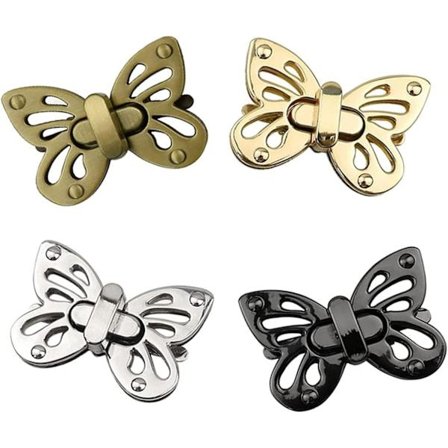 4 kpl Laukun Lukko, Olkalaukun Kiinnitysnappi, Galvanoitu Rauta, ZQKLA