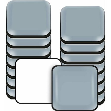 Kvadratiske, 30X30mm GP møbelglider, 16 stk. PTFE Teflon kvadratiske