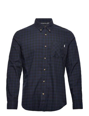 Ls L/W Br Cttn Slim Skjorta Casual Blå Timberland