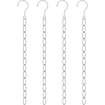 Kæder til Bøjler Sæt af 4 Rustfrit Stål Magic Kæder til Garderobe