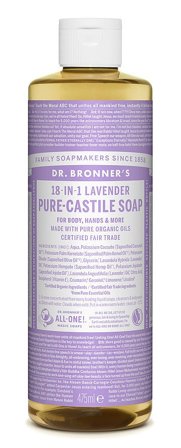 Dr. Bronner's Castile Soap Lavender 473 ml, Skincare, Kropspleje, Bodyshampoo