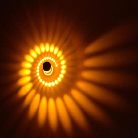 3W vegglamper Effekt vegglampe Perfekt for stuelys soveromslamper Babyrom LED nattlys Blue