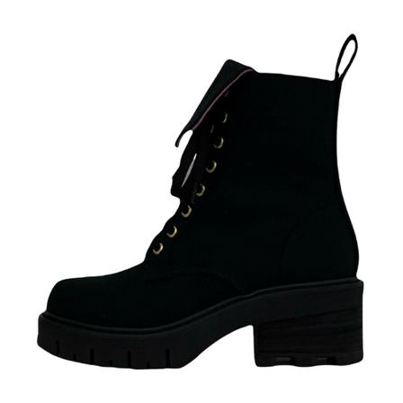 Chiara Ferragni Collection, Anfibio IN Canvas DIM Boots EYE Zwart, Dames, Maat:38 EU