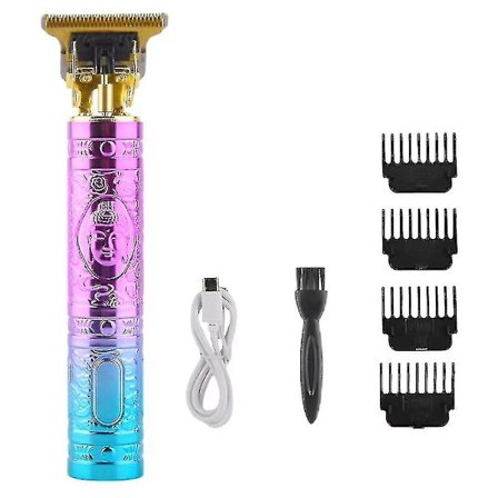 Jinxiu elektrisk hårklipper Gradient farge hårtrimmer elektrisk barbermaskin (1 stk)
