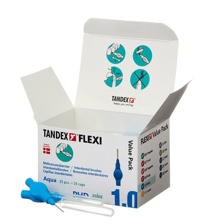 Tandex FLEXI Mellemrumsbørste Aqua, Medicin & Pleje, Mund & Tandpleje, Tandstikker