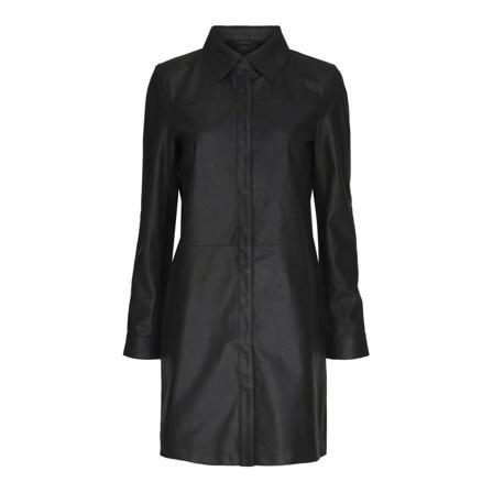 Notyz Long Shirt Dress , Zwart , Dames , Maat: XL