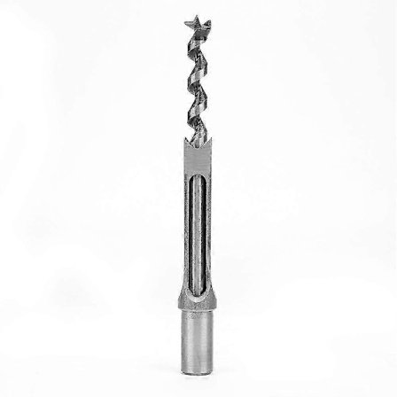 Hullbor for firkantede hull i karbonstål, bor med snegle, stemjern for trebearbeiding, 1/2 LWR