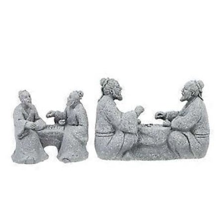 2 kpl Luova Taiteellinen Kodin Sisustus Hiekkakivi Zen Koriste Maisema Rekvisiitta Harmaa