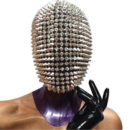 Studded Spikes Full Face Jewel Margiela Ansigtsmaske Til Halloween Cosplay Sjov