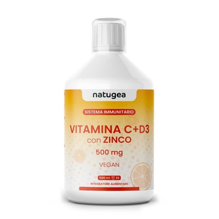 Natugea Vitamina C Liquida + D3 con Zinco 500ml