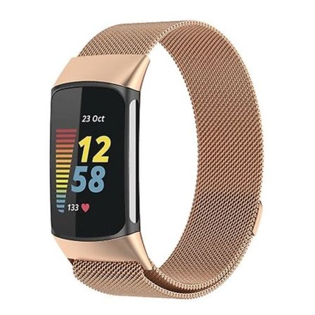 Milano Magnetic Metal Watch Band för Fitbit Charge 5