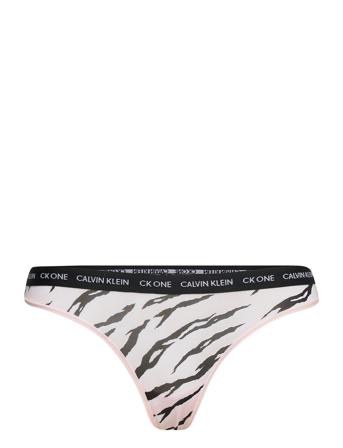 Thong Stringtrosa Underkläder Multi/mönstrad Calvin Klein
