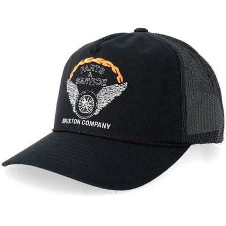 Brixton - Svart trucker Keps - Leeway MP Black/Black A-Frame Trucker @ Hatstore