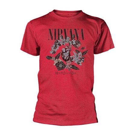 Nirvana Unisex Vuxen Hjärtformad Box T-Shirt XXL Röd