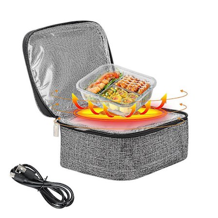 Bärbar Elektrisk Uppvärmd Matlåda Bil Mini Mikrovågsugn Matkasse Oxford Vattentät (FMY)