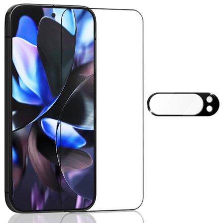 1-Pack Google Pixel 9 Pro Xl Näytönsuoja & 1-Pack linssinsuoja - Karkaistu Lasi 9H - Super laatu 3D