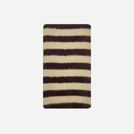 Strikket ullskjerf Vintersjal BEIGE