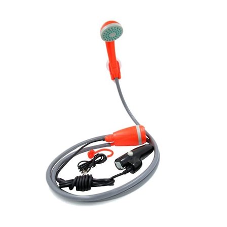 Utendørs dusj USB oppladbar bærbar dusj utendørs dusj oransje(oransje)