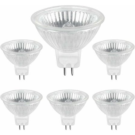 GU5.3 35W 12V Halogenpære, MR16 Halogen Spotpære, 6-pak