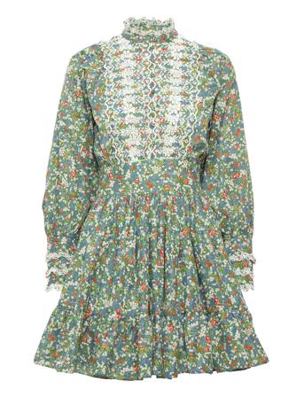 Cotton Slub Mini Dress Kort Kjole Multi/mønstret By Ti Mo