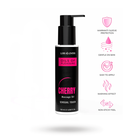 Oils of Pleasure – Cherry Massage Oil 120 ml - Vuxen.fi - Liukuvoiteet
