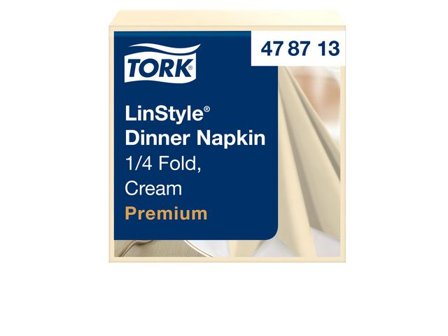 TORK Servett LinStyle creme 39x39cm 50/fp - Lyreco - Kök och servering - Servetter och dukar - Servett - 3-lagers