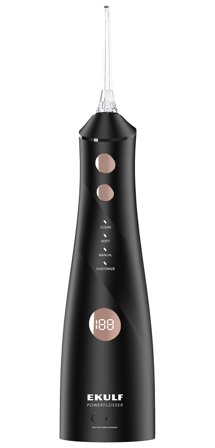 Ekulf PowerFlosser premium Black, Medicin & Pleje, Tandbørster, El-tandbørster