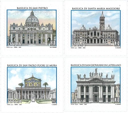 Italien - Roms basilikaer - Postfrisk sæt 4v