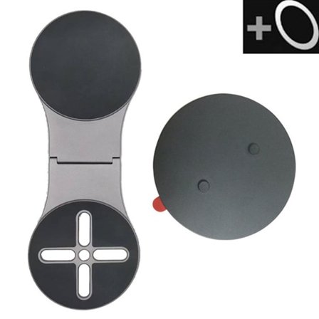 MagSafe-yhteensopiva magneettinen kokoontaitettava puhelinteline - kaksoismagneetti kohdistustarralla Grey