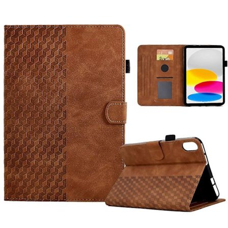 Diamantpräglad Smart Läderfodral för iPad 2025/2022, iPad 10:e generationen 10.9 2022