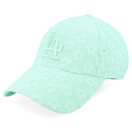New Era - MLB Grön adjustable Keps - Los Angeles Dodgers Womens Floral Towelling 9FORTY Palm Green Adjustable @ Hatstore