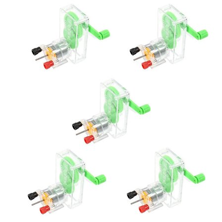 5kpl Käsigeneraattori Kannettavat generaattorit Kannettava käsigeneraattori Kokeellinen DIY-malligeneraattori El