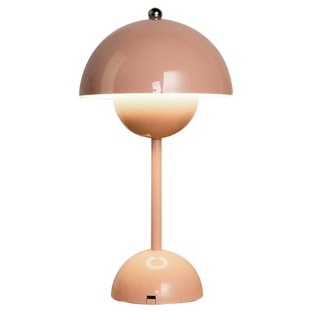 Bordslampa Nordisk Dansk Blomknopp Bordslampa, Dekorativ stämningsbelysning, Blomknoppslampa sänglampa nattlampa (Uppladdningsbar, Rosa)