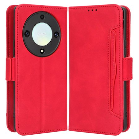 For Honor X9a 5G/X40 5G/Magic5 Lite 5G Telefon Etui Stativ Pung Flere Kortlommer Telefon Cover